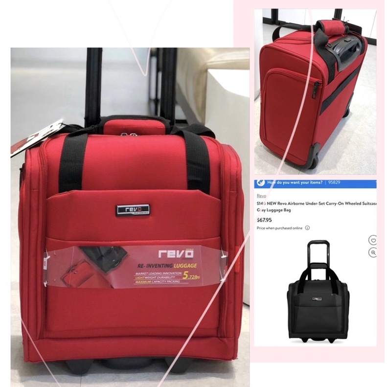 Vali/ túi kéo doanh nhân  Ted Baker Tracker travel bag--tone trắng xanh sang trọng