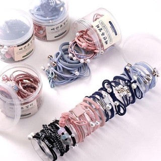 Hộp chun buộc tóc cho bé 12 chi tiết