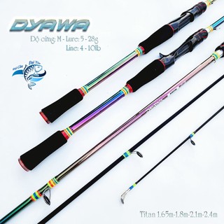Cần câu lure máy ngang và máy đứng Dyawa titan