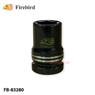 Khẩu tuýp 1" firebird fb-83280 - 32mm, 6 cạnh, đen, dài 80mm fb-83280