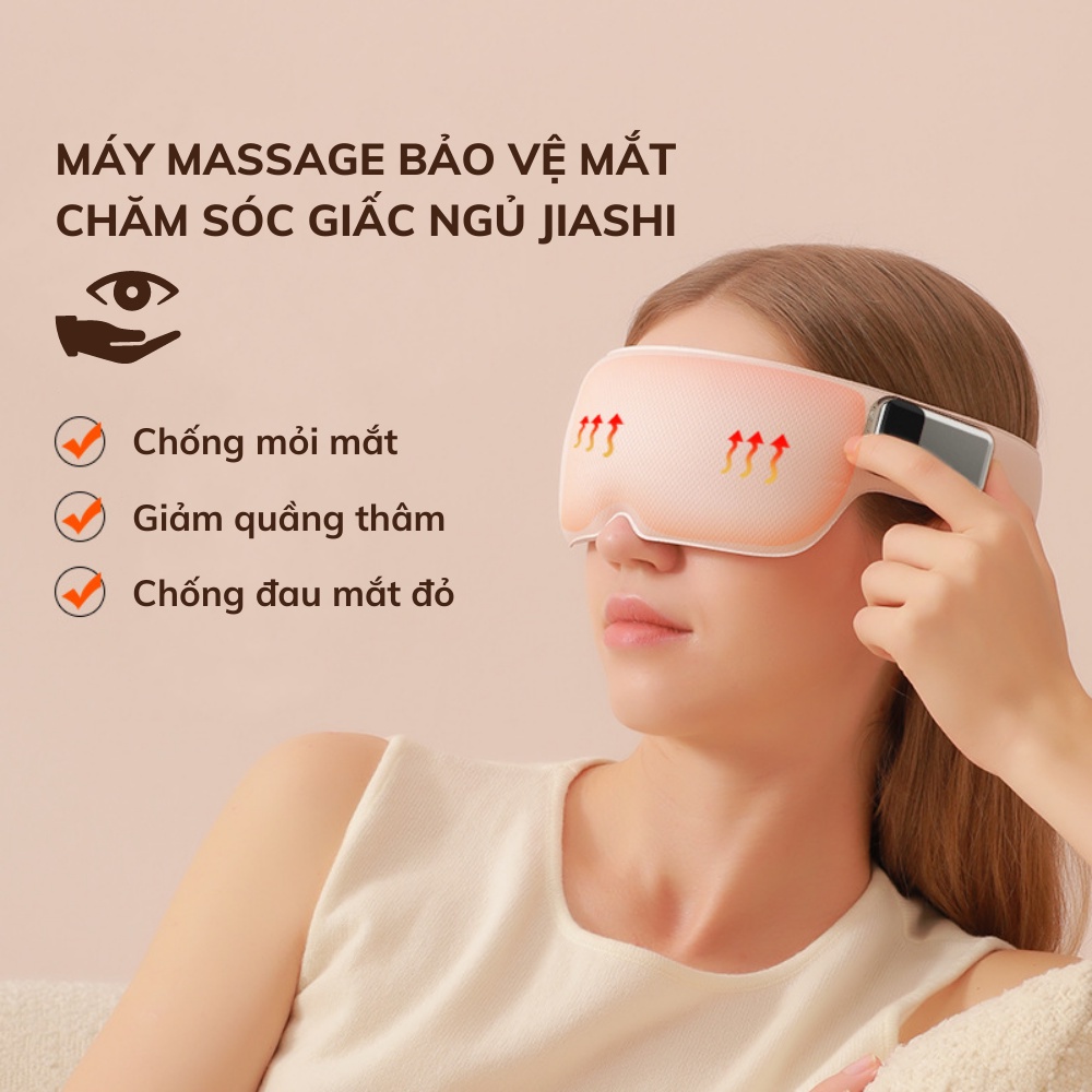 Máy massage mắt JIASHI mát xa xoa dịu chống mỏi mắt giảm quầng thâm khi tiếp xúc nhiều với máy tính điện thoại MSM01