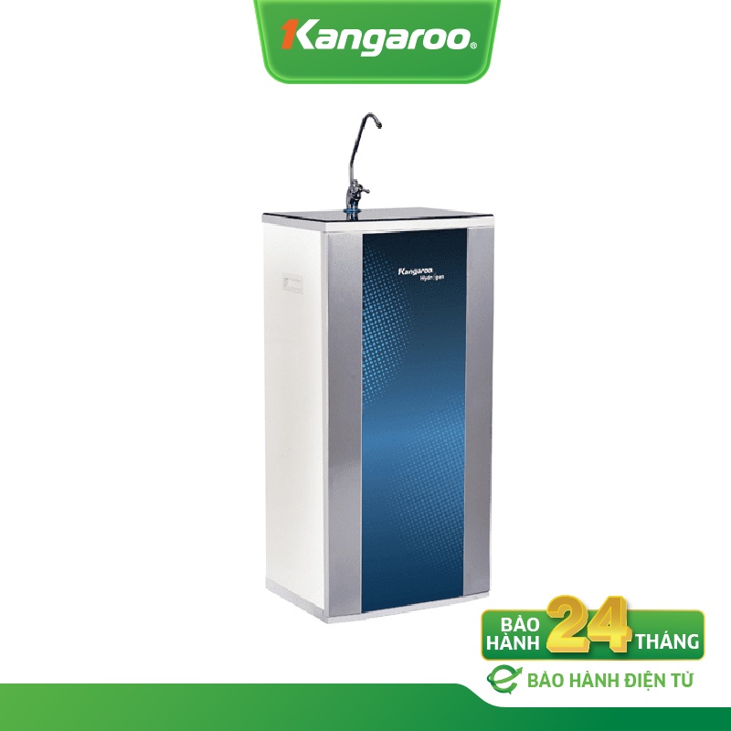 [MIỄN PHÍ LẮP ĐẶT] Máy lọc nước Hydrogen Kangaroo RO 10 lõi vỏ tủ VTU Blue hình chấm KG100HM