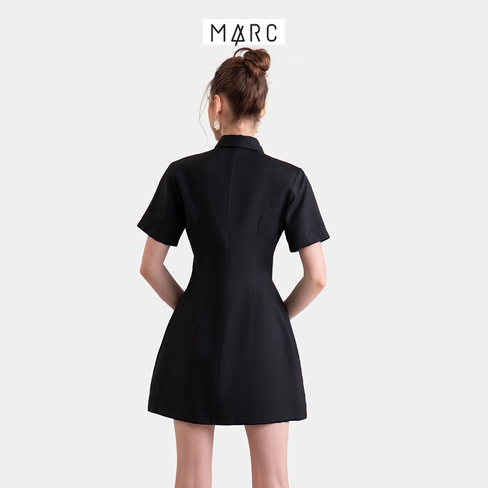 Đầm sơ mi nữ MARC FASHION tay ngắn form A CBNH021423