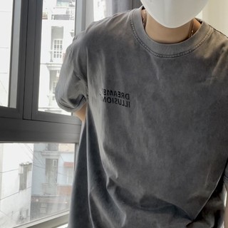 ÁO THUN COTTON OVERSIZE_ XÁM (ảnh thật từ shop)