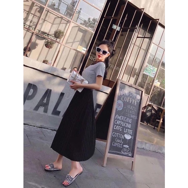 Chân váy VERO dập ly