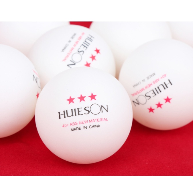 [Combo 10 quả]  bóng tập luyện tiêu chuẩn 3 sao Huieson (Banh bóng bàn Huieson 10 trái)