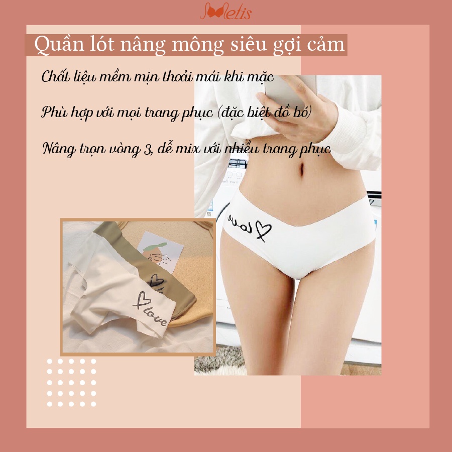 Quần lót su đúc nữ lọt khe không lộ đường may mềm mịn METIS thoáng khí mềm mịn QPA41