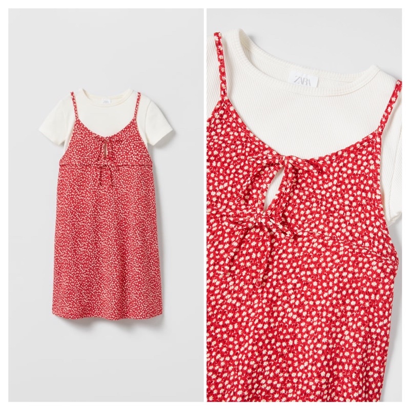 Set áo và váy yếm Zara siêu xinh | Hàng chuẩn auth vợt sale