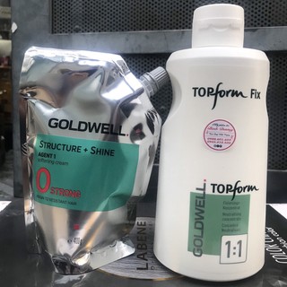Cặp thuốc uốn cao cấp Goldwell Structure + Topform Fix 1/1 400ml/1000ml *NEW*
