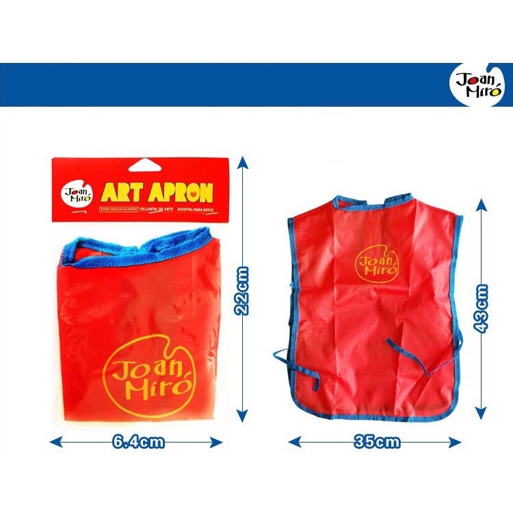 ÁO VẼ MIDEER VÀ JOAN MIRÓ CHỐNG THẤM NƯỚC CHO BÉ 3-6 TUỔI