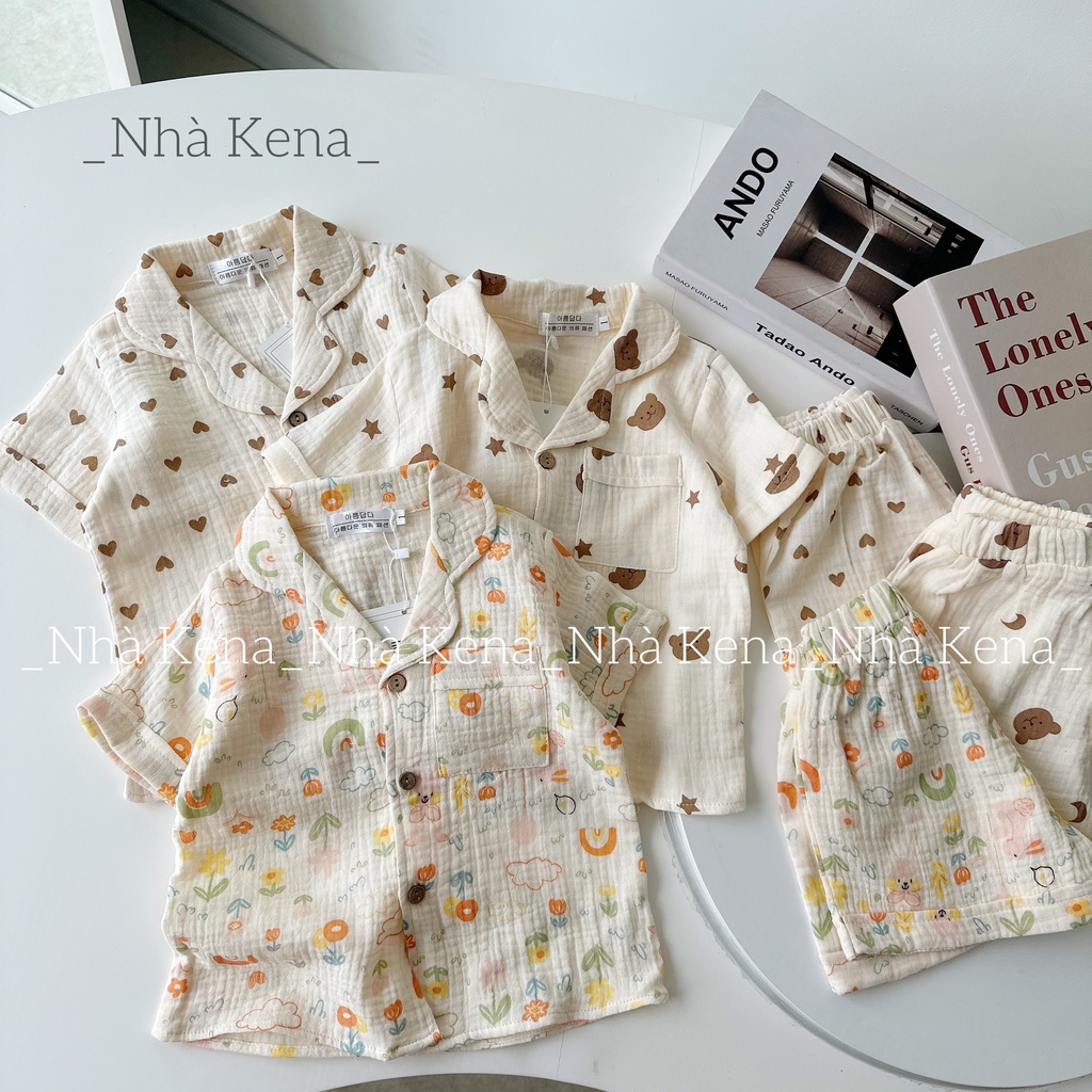 Bộ pizama cộc siêu xinh cho bé 8-23kg