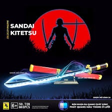 Đồ Chơi Lắp Ráp Lego Thanh Quỷ Kiếm Đệ Tam SANDAI KITETSU Zoro One Piece Saurum Model 728 Với 803 Chi Tiết