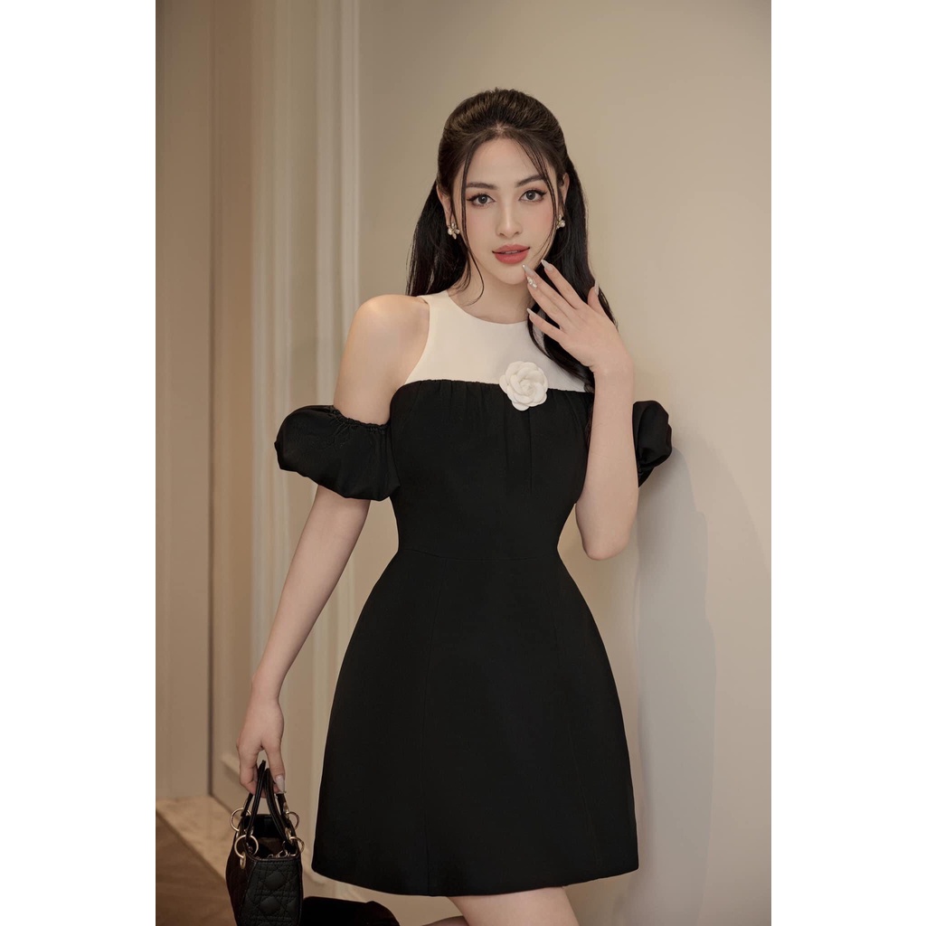 Đầm chữ A bigsize rớt vai sang chảnh có may theo số đo  G323