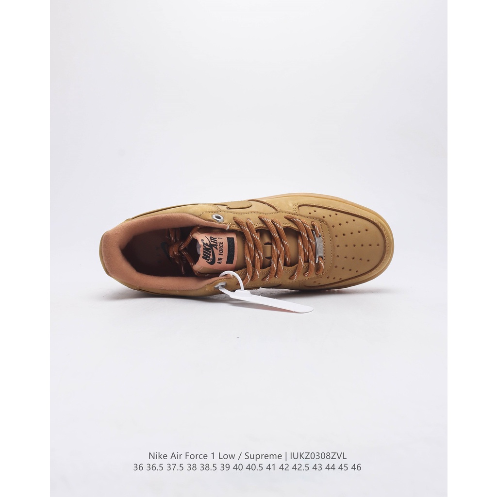 Giày Best Original Quality *like*auth like*authentic Sneaker *_Supreme x Nike_ Air Force 1 Low"07"Wheat Flax"_* DN1555-2