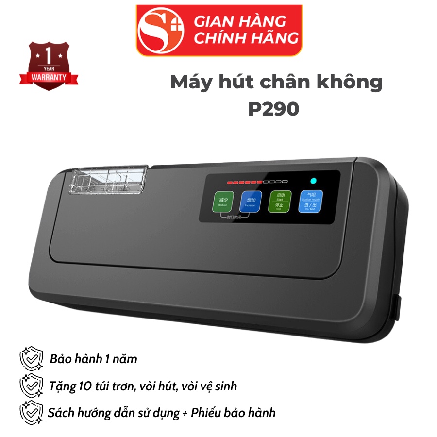 Máy Hút Chân Không ShineYe P290 Lực Hút Nhanh Mối Hàn Đẹp Không Kén Túi Hút - Bảo Hành Chính Hãng