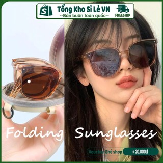 Kính Gấp Gọn, Kính Mắt Gọng Vuông Nhiều Màu Chống Tia UV400 Thời Trang Cho Nam Và Nữ - tongkhosile.vn