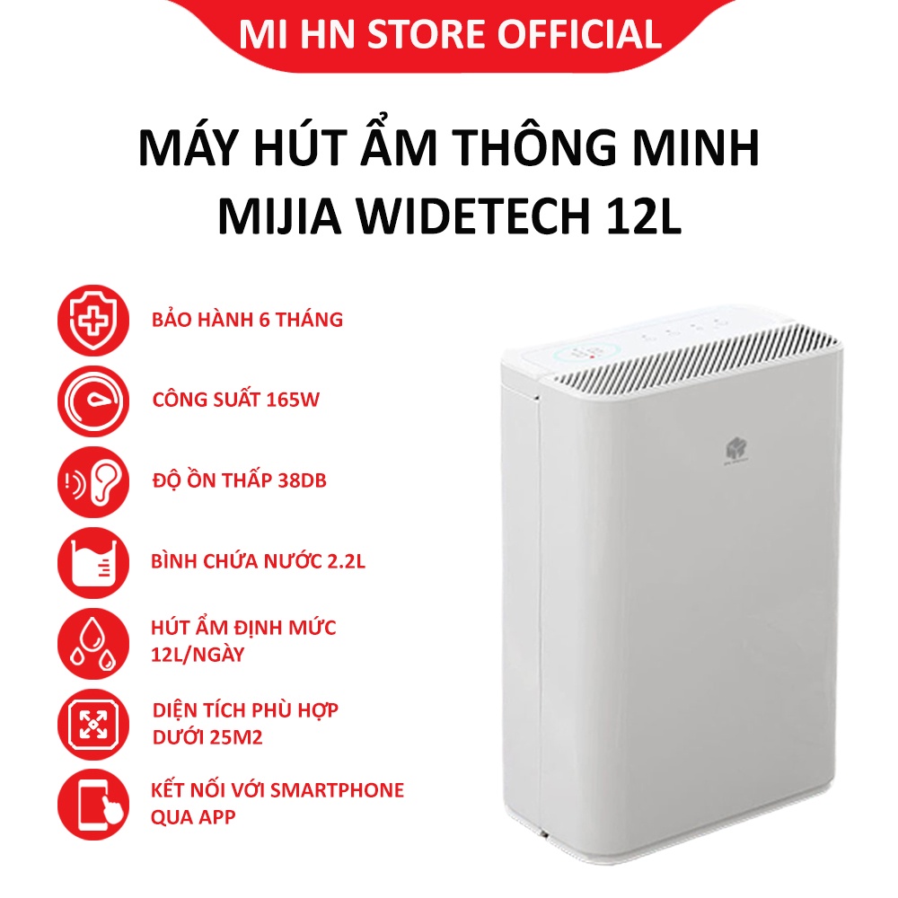 Máy hút ẩm thông minh Xiaomi Mijia Widetech 12L - Bảo hành 6 tháng | BigBuy360 - bigbuy360.vn