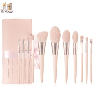 11 cọ trang điểm màu hồng, bộ cọ trang điểm, cọ kem nền, cọ phấn mắt, trang điểm mới, dụng cụ trang điểm phù hợp