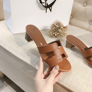 Guốc HM 3cm, đế vân gỗ