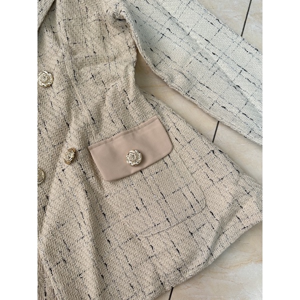 Pass áo khoác vest dạ dáng ôm cực sang Loanlam Quảng châu newtag