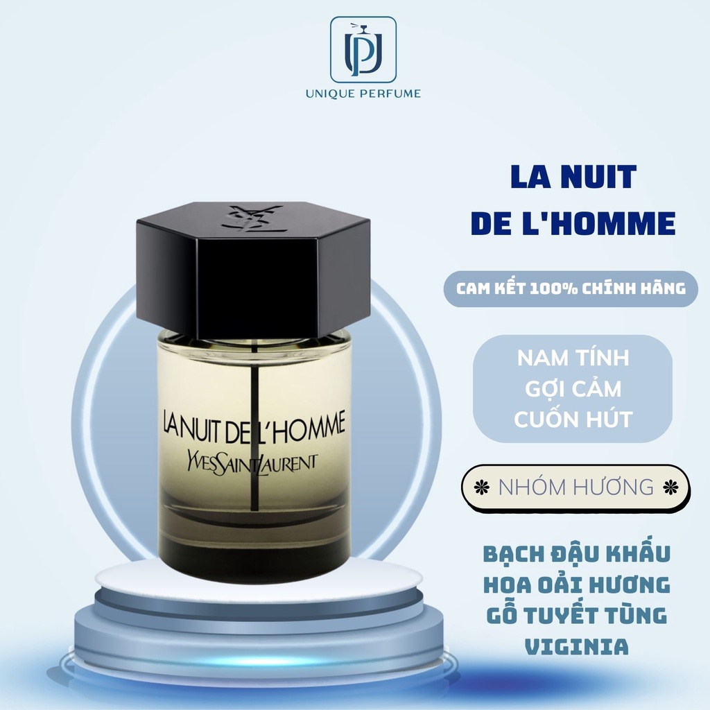 Nước hoa nam 2ML 10ML Yves Saint Laurent La Nuit De L'Homme mạnh mẽ, nồng nàn, chiết chính hãng