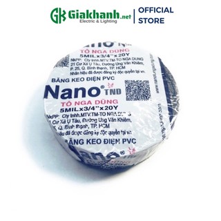 Băng Keo Điện, Băng Keo Đen Thương Hiệu NANO 10Y - 20Y