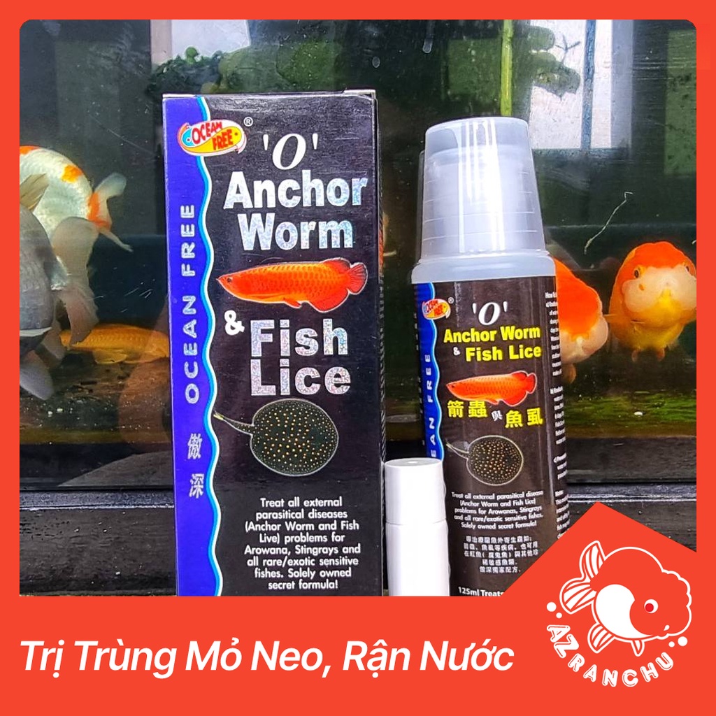 Anchor Worm & Fish Lice - Chai số 0 Cá rồng | Diệt trùng mỏ neo và rận nước - AZRanchu