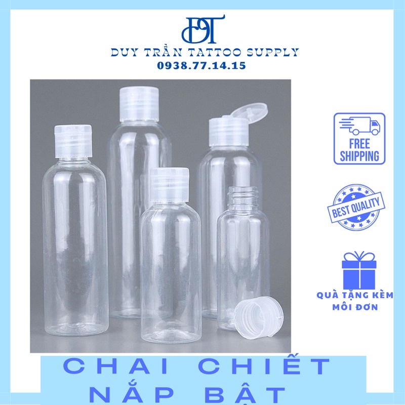 CHAI CHIẾT NẮP BẬT 30ml/50ml/100ml/200ml