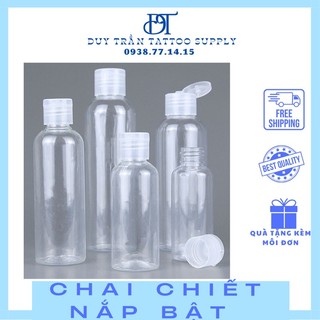 Chai chiết nắp bật 30ml/50ml/100ml/200ml