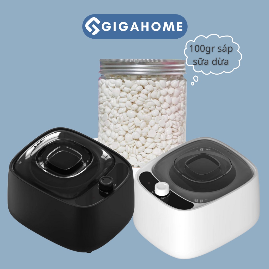 Combo 100gr Sáp Sữa Dừa Premium + Nồi Nấu Sáp Wax Lông Siêu Chống Dính Tặng Que GIGAHOME