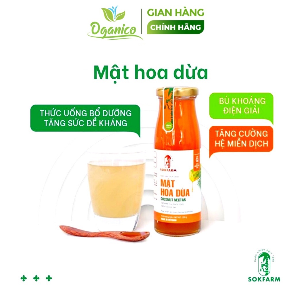 Mật hoa dừa cô đặc - Đường ăn kiêng, gia vị, đồ uống hữu cơ thuần chay thay thế mật ong, mật mía, đường mía