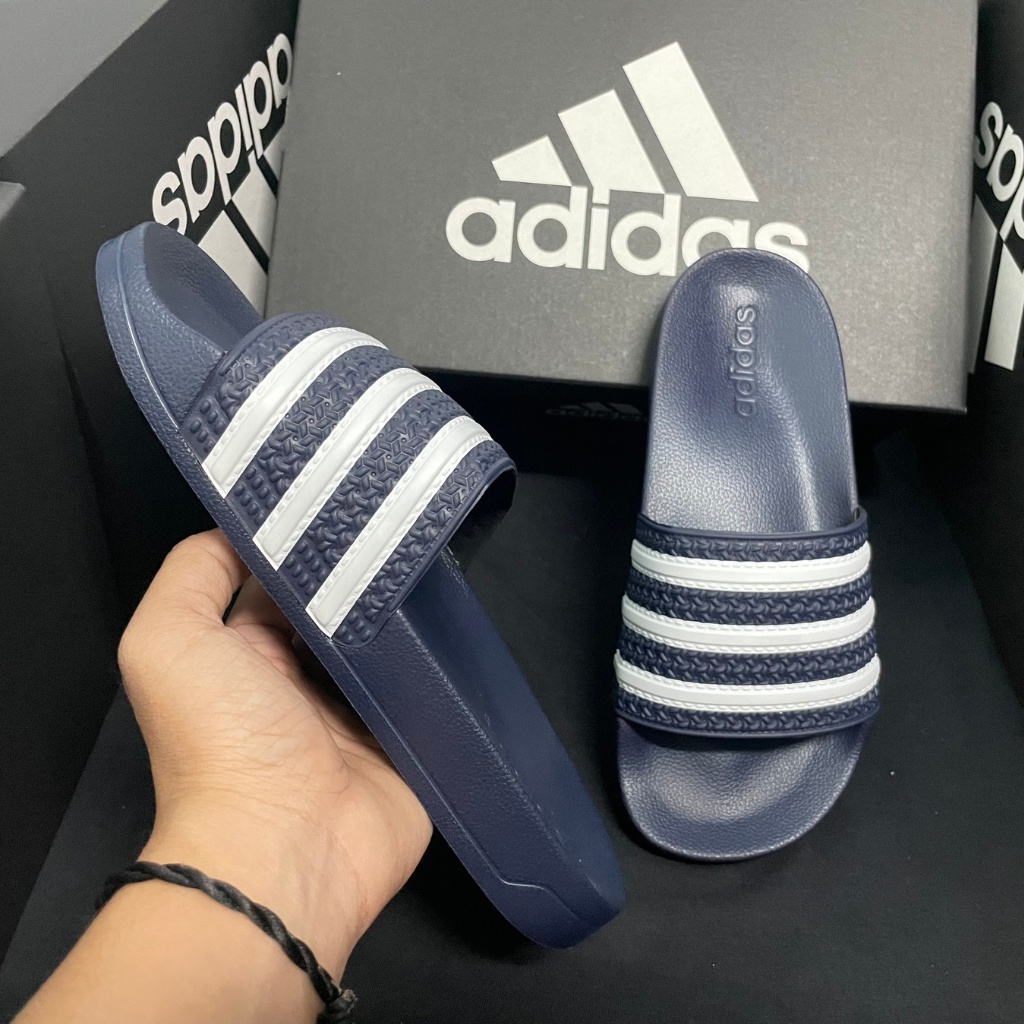 Dép Adidas quai ngang nam nữ xanh navy đẹp, nhẹ chất lượng thời trang 2023/ Dép Adidas Adilette Shower