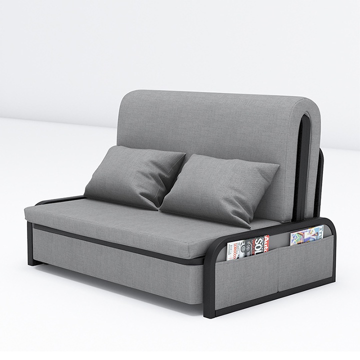 Giường sofa gấp gọn , giường sắt , giường ngủ thông minh có ngăn chứa đồ ( Rông 1m5 - Dài 1m9 ) tặng kèm 2 gối | BigBuy360 - bigbuy360.vn