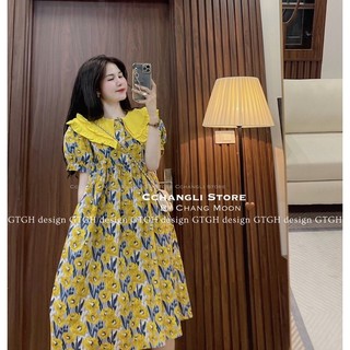 Váy thô hoa cổ bèo Chang Moon