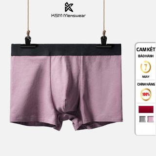 Quần Lót KSM Boxer Nam Sịp Đùi Nam Cotton trơn đẹp Giá Rẻ Q005