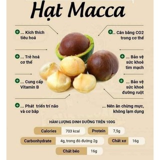 Nhân Macca Daklak (Nhân nguyên loại 1) 500Gr