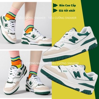 Giày nam nữ n 550 xanh lá ''cream green'', giày thể thao xanh lá nam nữ