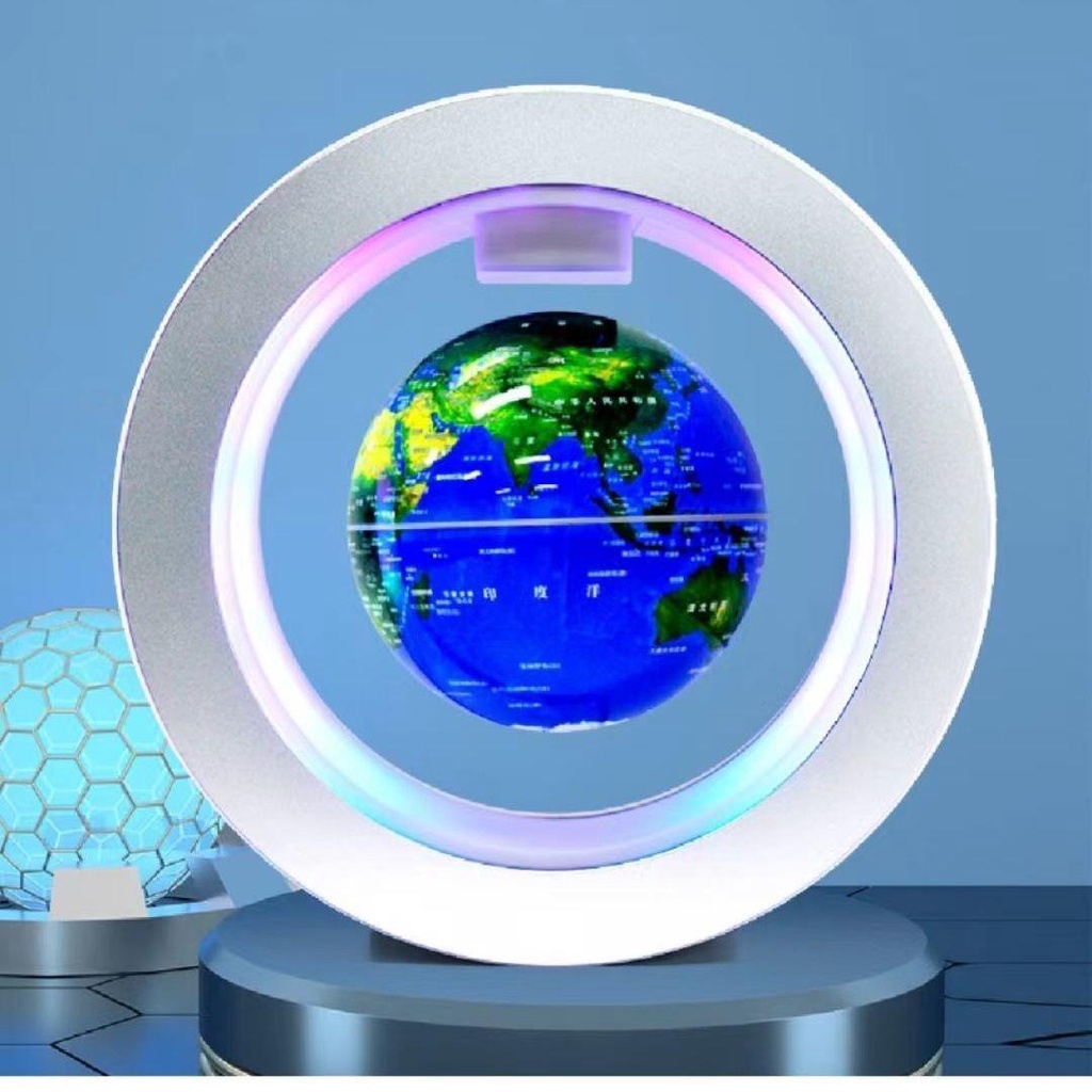 Levitation Quả Cầu Hình Tròn Loa Bluetooth 3D Stereo Dạ Quang Quay Sáng Tạo Đèn Ngủ Trang Trí Văn Phòng