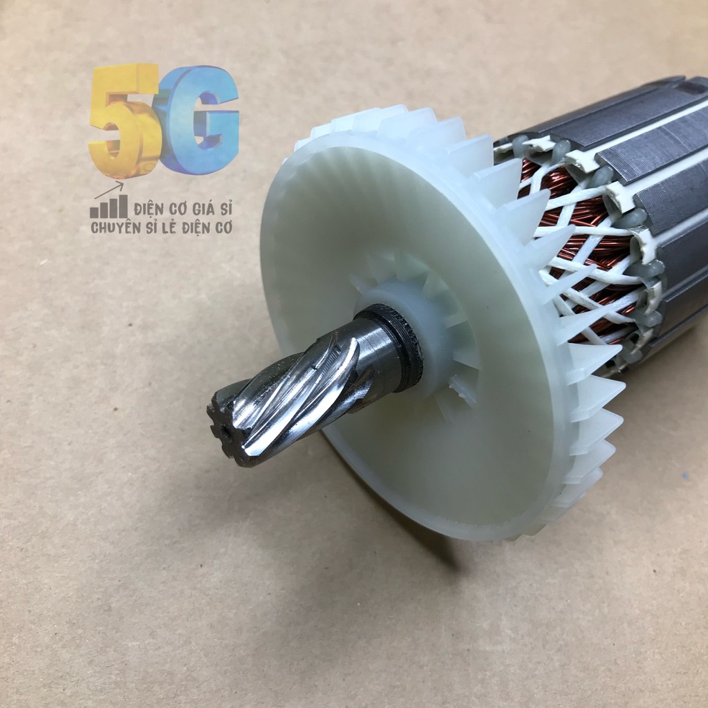 Rotor Máy Cắt Sắt MUDI LS2414 Hoặc Crown CT15194 Thân 57 8 Răng Dấu Huyền 100% Dây Đồng