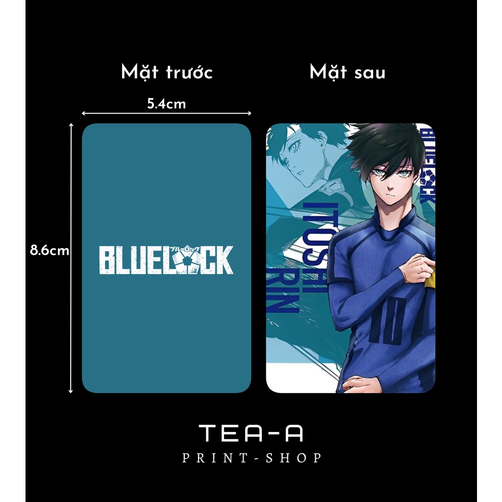 Thẻ Card Bo Góc nhân vật Rin Itoshi. Có clip minh họa.