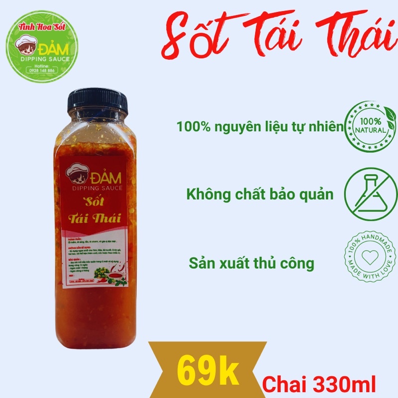 Sốt tái thái ĐẢM 330ml chế biến sẵn trộn được nhiều món thái