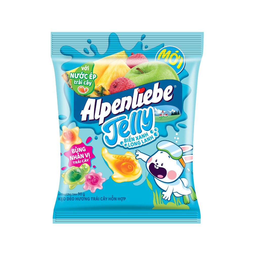 Kẹo dẻo nhân trái cây Alpenliebe Jelly Biển xanh long lanh
