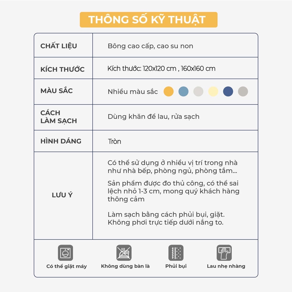 Thảm Phòng Khách Lông Cừu Fesson Mềm Mại Sang Trọng- Họa Tiết Dễ Thương Trang Trí Nhà Cửa 120x120cm, 160x160cm