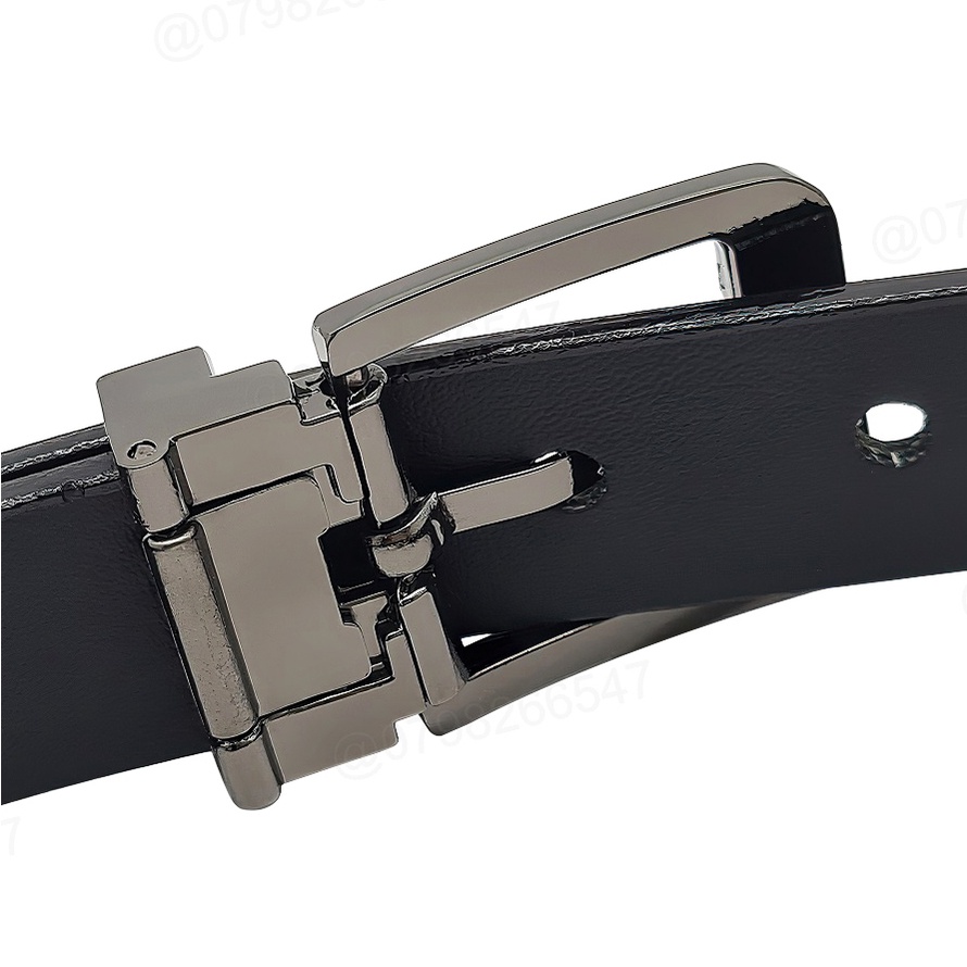 Thắt lưng học sinh nam DHM-438 | Đầu khoá kim kẹp bản nhỏ 2.3cm thời trang | Bảo hành 12 tháng