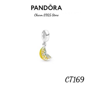 Charm pan ale treo miếng cam bạc s925 hàng cao cấp