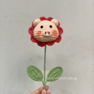 [Crochet-Ảnh thật] Hoa đầu heo viền hoa bằng len, đan móc thủ công