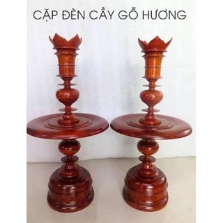 Chân đèn gỗ Hương 60cm
