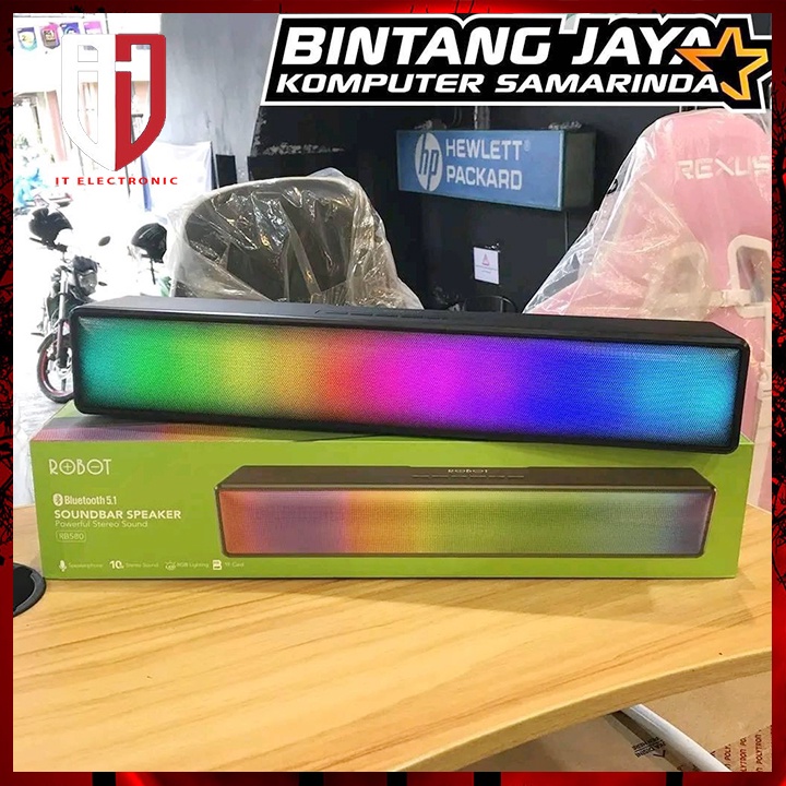 Loa thanh bluetooth ROBOT soundBar RB580 chính hãng loa máy tính laptop led grb bass mạnh