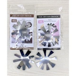 Khuôn cắt bột - Fren cắt bột ovan,nhọn, Cắt bột nail Oval Shape và V shape, khuôn inox cắt bột, phụ kiện ngành nail