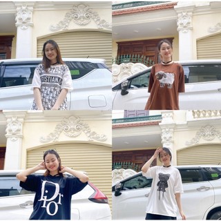 Áo thun form rộng tay lỡ freesize – nunu t-shirt